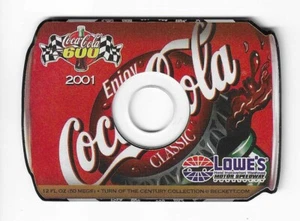 Coca-Cola 600 Lowe's Motor Speedway 2001 CD-ROM en forma de lata - Imagen 1 de 2