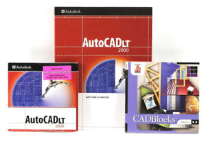 UPGRADE ONLY Autodesk AutoCAD LT 2000 CD-ROM + Serial Key  CADBlocks