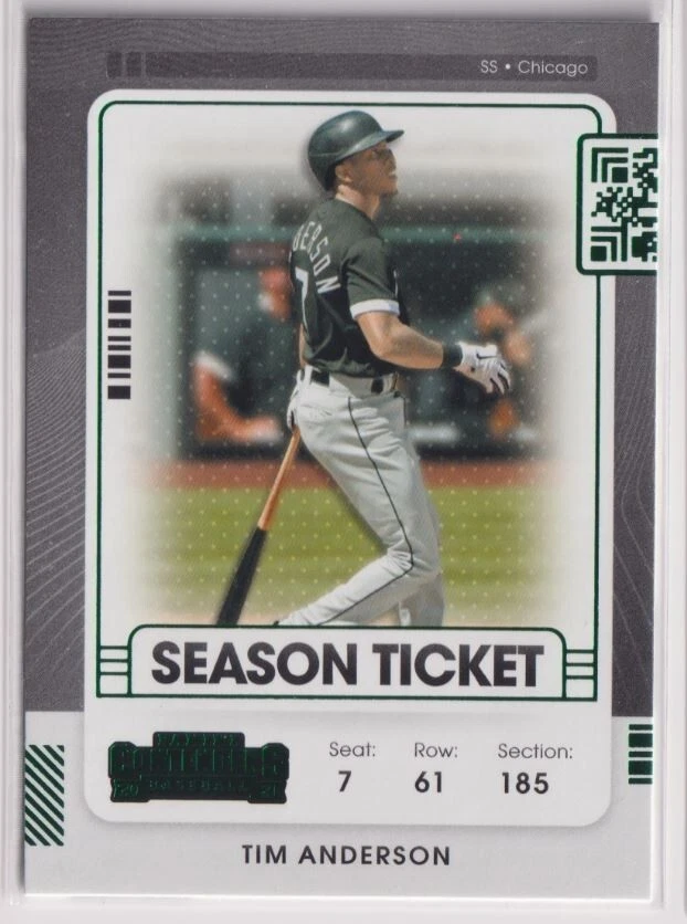 2021 Panini Contenders Season Ticket Green #90 Tim Anderson - Image 1 of 1