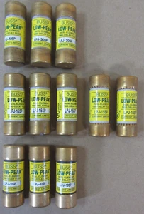 11 x Fusibles LPJ, Bussmann 3 x 10A, 5 x 15A, 3 x 30A Clase J Retraso de Tiempo - Imagen 1 de 5