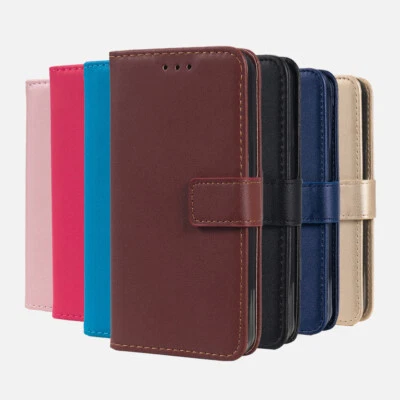 Case For iPhone 16e 16 Pro Max 15 14 11 13 12 Mini XR Leather Flip Wallet Cover - Image 1 of 4