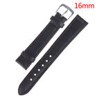 12-22Mm Black Brown Watchband Litchi Stripe Pu Leather Watch St Jrb.Au