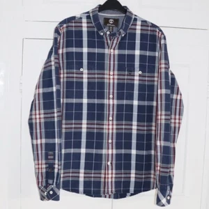 Timberland Earthkeepers Shirt Size Medium Mens Slim Fit Check Button Down Oxford - Picture 1 of 6