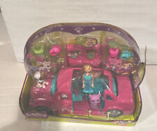 02 Bonecas Polly Pocket (2001) com carro roxo e acessór