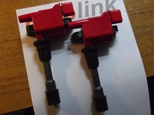Ignition Coil pack set Mazda MX-5 1.8 VVT mk2.5 MX5 2001-05 BP6D COP 2 coils RED - Picture 1 of 3