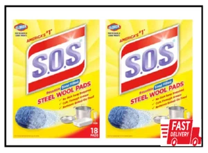 Steel Wool Soap Scouring Pads (18-Pack) (2-Boxes) - Picture 1 of 3
