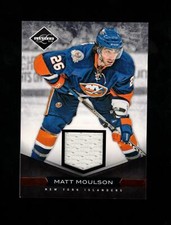 2011-12 PANINI LIMITED MATT MOULSON #125 GAME-WORN JERSEY 80/99 NY ISLANDERS