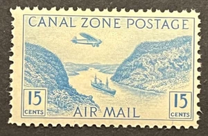 Travelstamps: Canal Zone Stamps Scott #C10, 15 Cent Airmail Issue Mint MNH OG - Picture 1 of 5