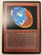 Rukh Egg (Dark) X (1) Arabian Nights Excellent/Near Mint MTG