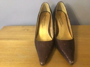 Kate Kuba brown sparkly shoes size 4 - Picture 1 of 3