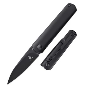 Kizer Feist EDC Knife, S35VN Steel Pocket Knife, Black Titanium Handle Folding - Picture 1 of 6