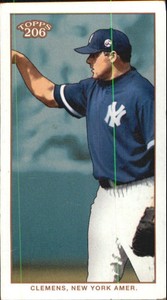 2002 (YANKEES) Topps 206 Piedmont Red #183A Roger Clemens Blue
