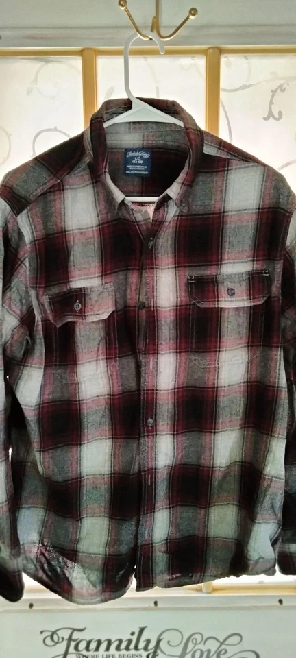 Camisa a cuadros Faded Glory L/G [42-44] Foto 1 de 3