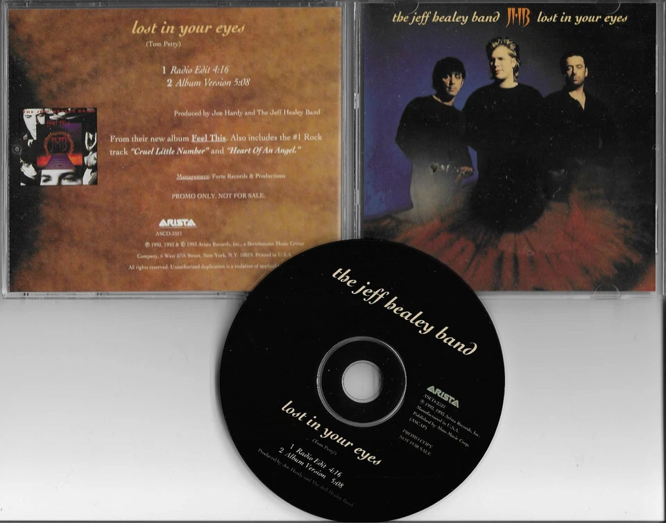 JEFF HEALEY BAND Lost in tour eyes EDIT PROMO DJ CD single TOM PETTY REMAKE trk Foto 1 de 2