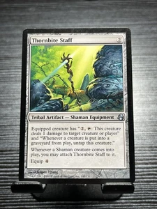 1x Thornbite Staff #145 (NM / LP) Morningtide MOR Magic MTG English ENG - Picture 1 of 2