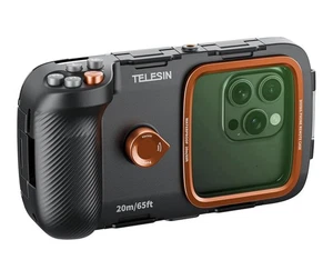 TELESIN Underwater Snorkeling Diving Phone Remote Waterproof Case - Picture 1 of 9