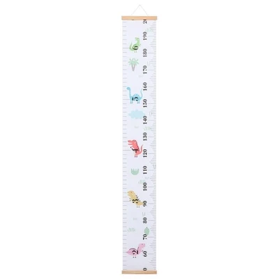Children Room Growth Height Chart Kids Wooden Canvas Height Wall Ruler - Bild 1 von 4