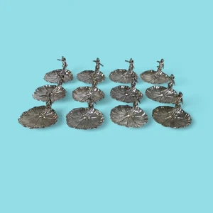 Set 12 segnaposto in argento sterling italiano - Foto 1 di 7