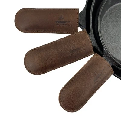Cast Leather Co. Pan Handles Handmade from Full Grain Leather - Protect Hands... - Image 1 of 4