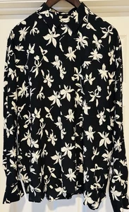 SAINT LAURENT Wild Orchid Silk Crepe De Chine Button-Up Shirt - EU 42 - US XL - Picture 1 of 5