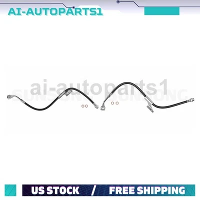 Kit de mangueira hidráulica de freio dianteiro 2 peças para 1996-2002 Chevrolet Express 2500 - Imagem 1 de 4