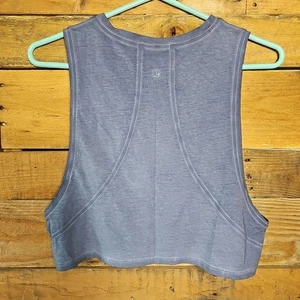 EUC Lululemon Muscle Love kurzes Tanktop blau Denim Größe 6 - Bild 1 von 5