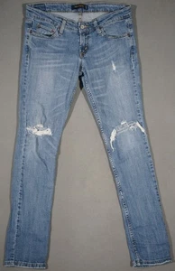 XA07417 COOL **LEVI'S** 524 TOO SUPERLOW SKINNY LEG WOMENS BLUE JEANS sz7 MEDIUM - Picture 1 of 6