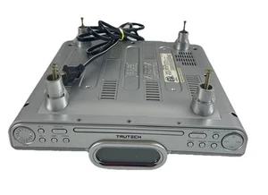 TRUTECH KC308S CD + FM AM Spacesaving Kitchen Clock Radio Under Cabinet - Picture 1 of 12