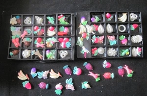 Vintage WALCO Craft Supplies Fruit Decorations Over 60 Pieces - Picture 1 of 8
