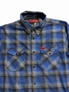 Dixxon Flannel Co The Michael Men's L Snap Button Fleece Blue 100% Poly - Picture 1 of 9