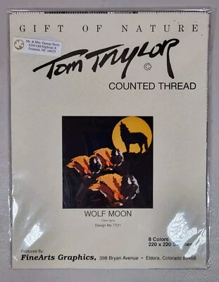 Tom Taylor Designs Wolf Moon Gift of Nature Cross Stitch Pattern - Image 1 of 2