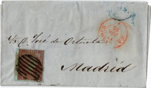 España 1855 portada de Santander a Madrid (944) - Imagen 1 de 2