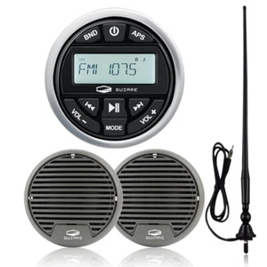 Bluetooth Auto Boot Radio + 3 zoll Wasserdichtes Lautsprecher + FM AM Antenne - Bild 1 von 12