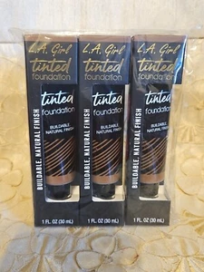 3-L.A. Girl-Tinted Foundation-Buildable Natural Finish-Glm768 Warm Sienna-SEALED - Picture 1 of 4