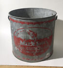 Vintage Fishing bucket  Mit Shel 9 inch diameter