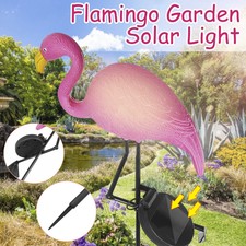Garden Solar Pink Flamingo LED Light Outdoor Yard Law Lamp Decor Waterproof
