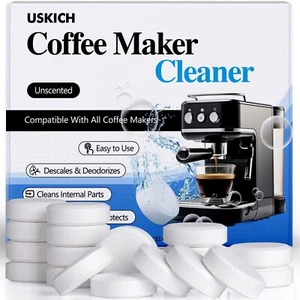 Coffee Machine Cleaner Descaler Tablets 34 Pack Coffee Maker Cleaner for Keur... - Picture 1 of 7