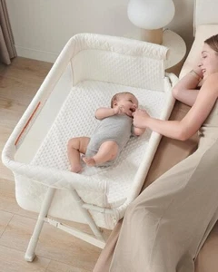 AirClub Stubenwagen Nachttisch, Babybett für Neugeborene, Baby Stubenwagen Nachttisch - Bild 1 von 7