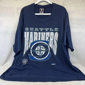 Vintage Seattle Mariners Shirt Mens 4XL Blue 1993 MLB Baseball Jostens USA MADE - Picture 1 of 8