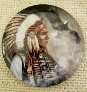 Profiles of Bravery, America's Noble Chiefs Crestley Collection Plate - Picture 1 of 3