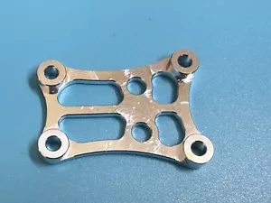 Dhawk CNC Aluminum Transmission Brace Silver For Team Associated RC10GT - Picture 1 of 5