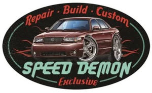 2003 2004 Mercury Marauder Car-toon SPEED DEMON Wall Art Graphic Sticker - Picture 1 of 5
