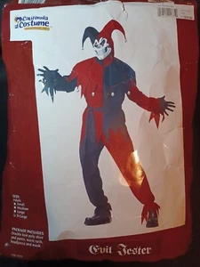 Adult Evil Jester Costume X-Large MISSING WAIST SASH - Picture 1 of 2