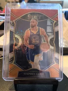 Stephen Curry 2020-21 Panini Select Red White Orange Shimmer Prizm #57 Warriors - Picture 1 of 2