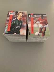 1990-91 PRO SET ENGLAND SOCCER FOOTBALL COMPLETE SET 1-328 NMT UK - Picture 1 of 3