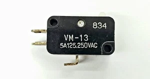 Mulon VM-13 ,SPDT- ON-(ON) micro switch 5A @ 125/250 V AC - Picture 1 of 3