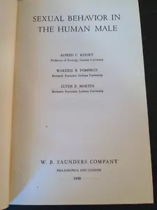 Sexual Behavior in the Human Male by Kinsey, Pomeroy, and Martin HC,1948 Edition - Picture 1 of 6