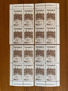 Canada Stamps - 1970 6c SIR ALEXANDER MACKENZIE UT516 Inscription Block Set of 4 - Picture 1 of 1