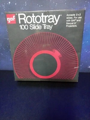 GAF Rototray 100 Slide Tray 2x2 for Projectors New Sealed - Image 1 of 4