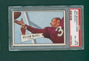 1952 Bowman Large Football Card - #60 Bill McColl RC, PSA 6 EXMT - Picture 1 of 2